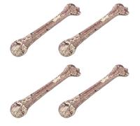 Toyvian 4Pcs Halloween Fake Bones Decorations Artificial Plastic Bone Props for Party Haunted House Cosplay DIY Charms Simulated Accessories Set