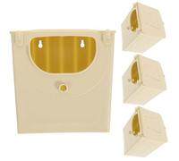Toyvian 4pcs Hanging Bird Nesting House Breeding Box for Parakeets Lovebirds and Finches for Incubation and Roosting Easy to Clean and Maintain