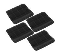 Toyvian 4pcs Helmet Chin Pad Replacement Soft Sponge Padding for Cycling Skating Outdoor Sports Breathable Comfortable Chinstrap Cover with Snug Fit and Protective Cushion