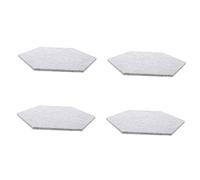 Toyvian 4pcs Hexagonal Soundproofing Pads Felt Wall Stickers Silver Gray Sound Insulation Material Acoustic Panels Noise Reduction Wall Decor for Studio and Home