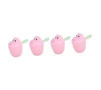 Toyvian 4pcs Hippo Shaped Shampoo Rinse Cup for Bath Waterfall Rinser Boys and Girls Boy Girl Bathroom