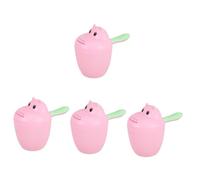 Toyvian 4pcs Hippo Shaped Shampoo Rinse Cup Waterfall Rinser for Bath Easy to Use Bath Cup for Rinsing Hair in Shower for Toddlers and Boys and Girls Bathroom Use