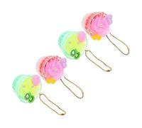 Toyvian 4pcs Ice Cream Charms Kawaii Dessert Hanging Ornaments for Phone Backpack Purse Cute Accessories for Women Multi-Color Lake