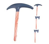 Toyvian 4pcs Inflatable Halloween Balloons Realistic Cross Pick Hatchet Props for Costume Parties Cosplay Pool Decorations Quick Inflate Game Supplies