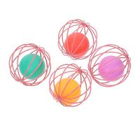 Toyvian 4pcs Interactive Cat Balls Random Color Plastic for Cats Engaging Pet for Indoor Play Chase Pounce Fun Safe for Paws Random Color