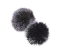 Toyvian 4pcs Lavalier Microphone Covers Furry Wind Muffs Mini Windproof Windscreen for Microphones for Asmr and Live Streaming