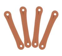 Toyvian 4pcs Leather Drumstick Control Clips Drumsticks Auxiliary Grip Straps for 5a 7a Non-slip Finger Rings for Beginner Drummers Random Color