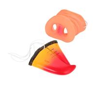 Toyvian 4pcs Lifelike Pig Parrot Nose Masks Realistic Animal Props for Adults for Cosplay Dress Up Parties Festivals Lightweight Reusable
