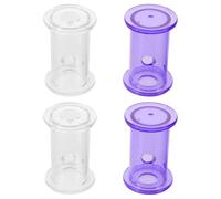 Toyvian 4pcs Lizard Feeder Toys Plastic Rolling Interactive