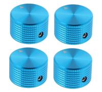 Toyvian 4pcs Metal Knob Cap Rotary Control Potentiometer Knob for Acoustic Guitar Instrument Accessories for Guitar Part Replacement