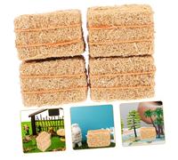 Toyvian 4pcs Miniature Dollhouse Haystack Decor Realistic Mini Bale Ornaments for Farm and Harvest Scene Decoration for Garden and Mini House Display