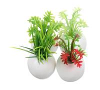 Toyvian 4pcs Miniature Succulent Plants for Dollhouse Mini Garden Decoration Realistic Artificial Bonsai Micro Landscape Accessories for Home Office Display