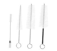 Toyvian 4pcs Mouthpiece Cleaning Brush Nylon Brush Saxophone Cleaner Pull Through Cleaning Kit for Saxophone Flute Use