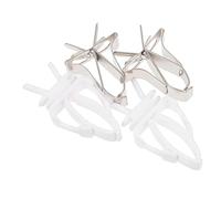 Toyvian 4pcs Multifunctional Bird Food Clips for Bird Cage Vegetable Fruit Feeders Safe Metal Clamps for Parrot Budgie Cockatiel Cuttlefish Bone Holder Easy to Use and Durable