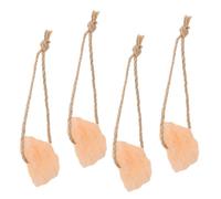Toyvian 4pcs Natural Salt Lick Block for Horses Cows Deer Livestock Essential Mineral Source Promotes Health Growth Durable Rich Trace Elements