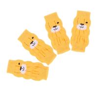 Toyvian 4Pcs Non Slip Dog Socks Skid Dog Leg Warmers for Winter Pet Leg Protectors for Dogs Comfortable Skin Friendly Design for Cold Weather