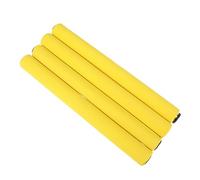Toyvian 4pcs Non Slip Relay Sticks with Sponge Cover Durable Stainless Steel Racing Competition Tools for Outdoor Fitness Yellow Baton for Track Relay Events