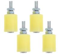 Toyvian 4pcs Nylon Sliding Gate Roller with Low Noise Slide and Rust Proof Features, Nylon and Steel Material, Suitable for Sliding Doors and Garage Doors, Sturdy Electric Gate Pulley
