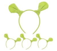 Toyvian 4pcs Ogre Ears Headband: Halloween Green Ears Hair Hoops - Novelty Character Cosplay Accessories - Party Costume Headwear for Kids Adults