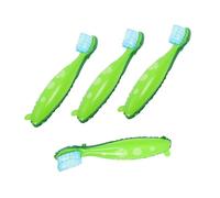 Toyvian 4pcs Oversized Toothbrush Balloon Kit Large Plastic Party Decoration Accessories for Birthday and Educational Events Safe and Vivid Green Holiday Props