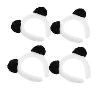 Toyvian 4pcs Panda Ear Headbands Lightweight Animal Ears Headwear for Women Party Decor Cosplay Accessories Reusable Cute Costume Hairbands