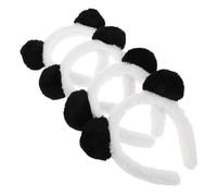 Toyvian 4pcs Panda Ears Headband Lightweight Comfortable Party Head Decor for Cosplay Carnival Halloween Themed Event Celebration Accessories
