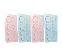 Toyvian 4pcs Paper Quilling Mould Half Ball Domes Set DIY Paper Craft Tools 2 Blue and 2 Pink Spherical Styler Moulds