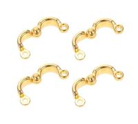 Toyvian 4pcs Parrot Foot Rings Lightweight Stainless Steel Bird Leg Bands for Flying Training Outdoor Use Easy Open Design Comfortable Fit for Parrot Lovers