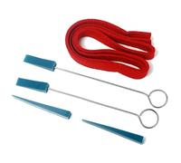 Toyvian 4pcs Piano Tuning Fork Set Rubber Mute Musical Tuning Fork Temperament Strips