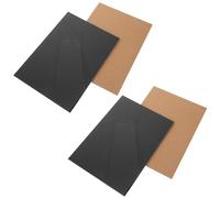 Toyvian 4pcs Picture Frame Easel Back Tabletop Easel Black MDF Stable Support Adjustable Angles Elegant Modern Style for Interior Settings