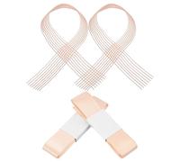 Toyvian 4pcs Pink Sew on Pointe Shoe Elastics with Adaptable Stretch and Support Elastic Band and Webbing Material Ballet Ribbon Accessories for Ballet Slippers and Toe Shoes