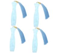 Toyvian 4pcs Pipa Nail Organizer Board Portable Guzheng Pick Storage with Anti-lost Device Protectors Cloth Material for Musicians and Instrument Practice Lake