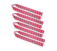 Toyvian 4pcs Pirate Bandana Headbands Red Black Striped Breathable Pirate Costume Accessories Halloween Renaissance Cosplay Dress Up