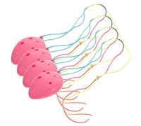 Toyvian 4pcs Plastic Ocarina Instrument for Beginners with Soothing Pitch and Easy to Learn Features, Lightweight Abs Material Mini Ocarinas, Choice on Special Festivals for Children