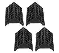 Toyvian 4Pcs Plastic Table Corner Guard Corner Protectors for Table Tennis Indoor Easy to Install Protects from Damage Black