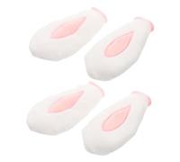 Toyvian 4pcs Plush Bunny Helmet Ears Decorations for Motorcycle Bicycle Ski Helmets Cute Soft with Secure Fit Wide Compatibility for Cosplay Halloween Party