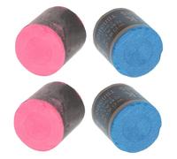 Toyvian 4pcs Pool Cue Chalk for Billiard Games Non Slip Snooker Chalk Cubes with Smooth Surface Reliable Cue Accessories for Home and Tournament Use Blue and Red