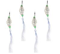 Toyvian 4Pcs Portable Fishing Nets Lightweight Angling Accessory Professional Fishing Mesh Traps for Easy Fish Catching and Storage Durable and Practical Design for Every Angler
