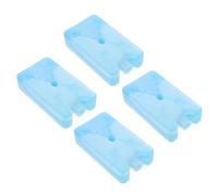 Toyvian 4pcs Portable Ice Cooling Packs 200ml Blue Multifunctional Ice Boxes for Lunch Boxes Cooler Bags Universal Insulated Cooler Accessories for Outdoor Camping