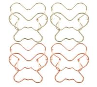 Toyvian 4pcs Portable Makeup Sponge Holders Metal Beauty Sponge Racks Unique Shape Keep Powder Puff Dry Stand for Home Interior and Can Be Put into Luggage