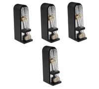 Toyvian 4pcs Portable Mechanical Metronome for Piano Guitar Violin Bass Accurate Rhythm Tool Led Display for Musicians Compact Easy to Use for Practice Sessions