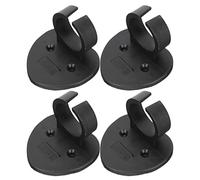 Toyvian 4pcs Practical Cardioid Microphone Clip Abs Holder for Interview Performance Mic Accessory