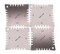 Toyvian 4pcs Professional Guitar Arc Ruler Set High Precise Measure Tools for Guitar String Radius Includes Measure Ruler and Tools for Luthier