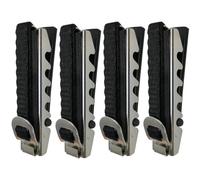 Toyvian 4pcs Professional Guitar Capo Clamp for Acoustic Classical Electric Guitars and Ukulele Tone Modified Clip Black for Musical Instruments