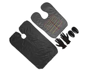 Toyvian 4pcs Professional Hair Coloring Kit with Convenient Use, Black Plastic and Oxford Cloth Material, for Personal Use at Home and Barber Shop Hair Dyeing