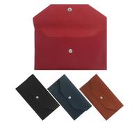 Toyvian 4pcs Pu Leather Envelope Style Cash Wallet Set for Women and Unisex, Design Wear Resistant Material, Multifunctional Storage Pouches for Travel the Go Organization