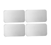Toyvian 4Pcs Rabbit Cooling Mat Aluminium Ice Bed for Chinchilla Pets Summer Pet Cooling Pad Smooth Reusable Reduces Body Temperature Quickly