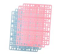 Toyvian 4pcs Rabbit Feet Pads Plastic Cage Floor Mat for Small Pets Cuttable and Spliceable Breathable and Wear-resistant Bunny Foot Resting Mats for Hamsters Guinea Pigs Easy to Clean and