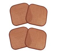 Toyvian 4Pcs Rabbit Grass Mat Cushion Cooling Bed Pad for Small Animals Soft Natural Woven Mats for Bunny Guinea Pig Hamster Chinchilla Comfort