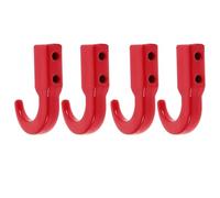Toyvian 4pcs Rc Crawler Tow Hooks Car Accessory Hook High-strength Aluminum Alloy Precision Engineering Stability Screws Nuts for Outdoor Adventures